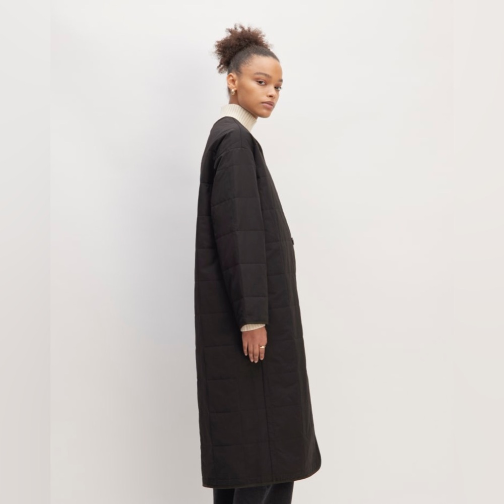 Everlane The ReNew Quilted Long Liner - Picture 2 of 6